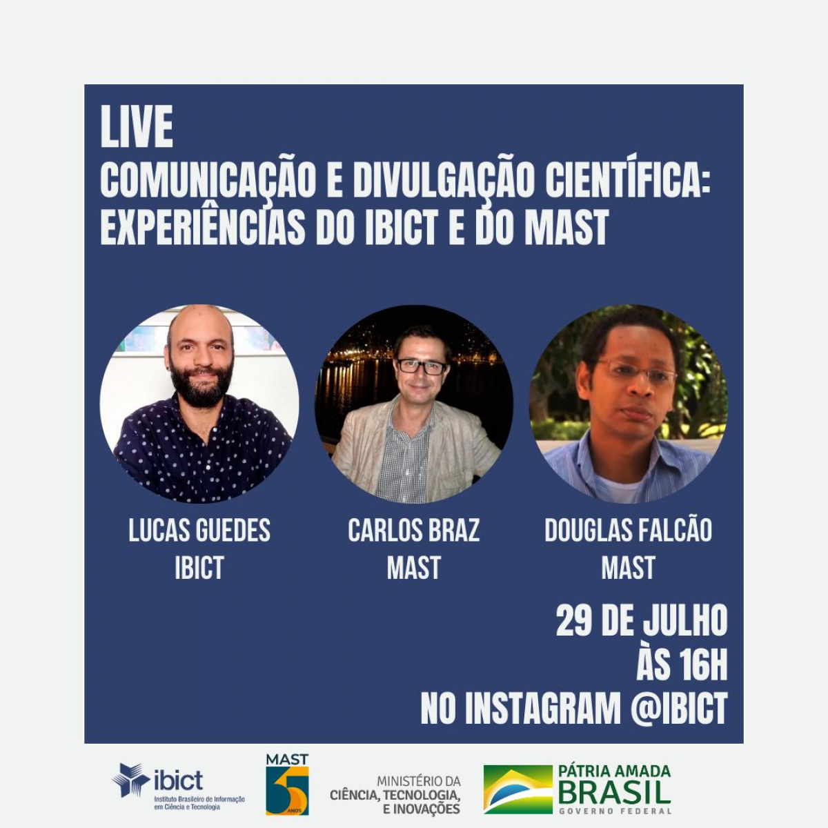 Ibict promove live sobre Comunicação e Divulgação Científica