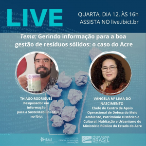 Live QuartaàsQuatro - Gerindo informação para a boa gestão de resíduos sólidos: o caso do Acre