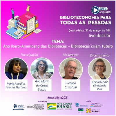 Live debate o papel das bibliotecas no desenvolvimento dos países ibero-americanos