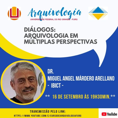 Miguel Arellano vai abordar o papel dos repositórios na preservação digital das coleções em palestra da FURG