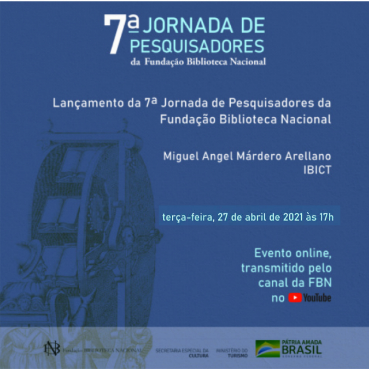 Ibict participa do lançamento da 7ª Jornada de Pesquisadores da Fundação Biblioteca Nacional