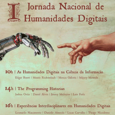 Inscrições abertas: I Jornada Nacional de Humanidades Digitais acontece no dia 13 de outubro