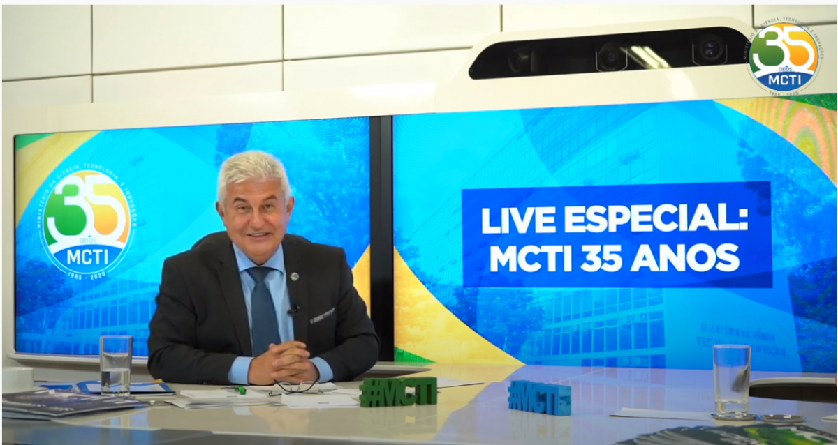 MCTI comemora 35 anos e lança selo comemorativo em live especial