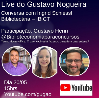 Ingrid Schiessl participa de live com bibliotecários no Youtube