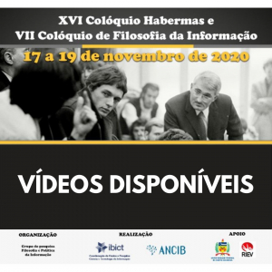 Vídeos disponíveis: XVI Colóquio Habermas e VII Colóquio de Filosofia da informação