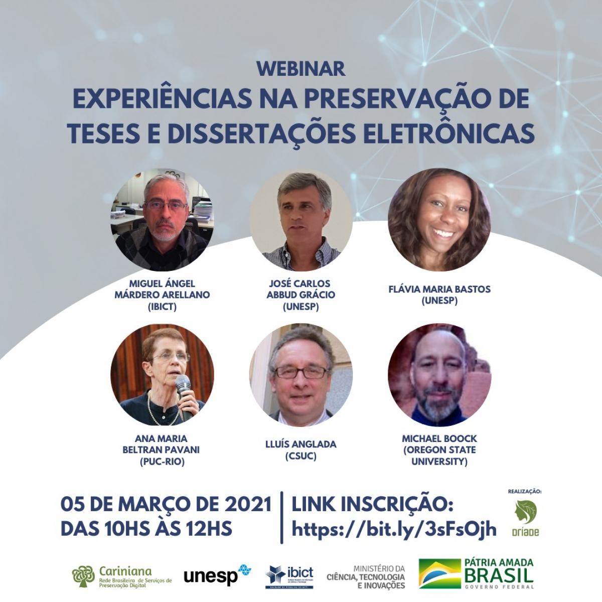 Inscrições abertas: webinar Experiências na Preservação de Teses e Dissertações Eletrônicas