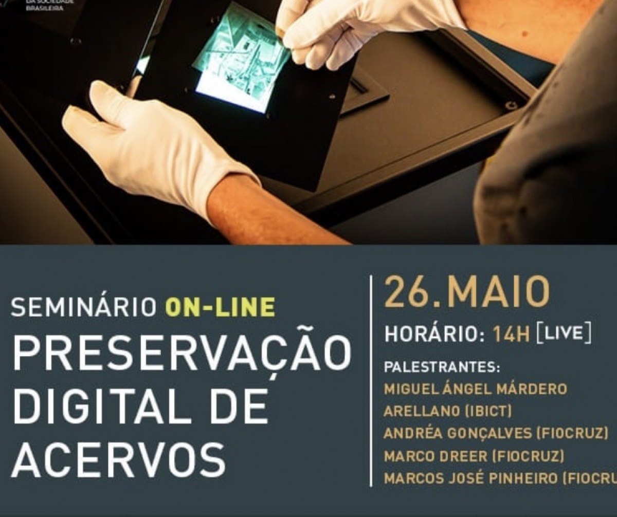 Seminário online debate preservação de acervos digitais com participação de Miguel Arellano