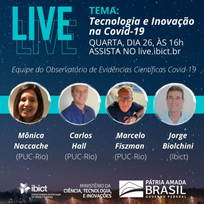 QuartaàsQuatro debaterá a tecnologia e a inovação na COVID-19