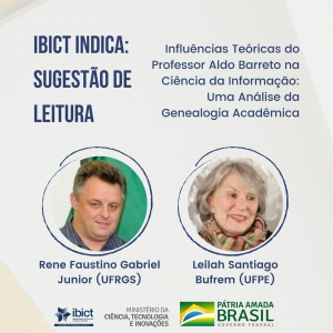 Sugestão de Leitura - Influências teóricas do Professor Aldo Barreto na Ciência da Informação: uma análise da genealogia acadêmica