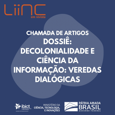 Liinc em Revista: aberta a submissão de artigos para dossiê sobre Decolonialidade e Ciência da Informação