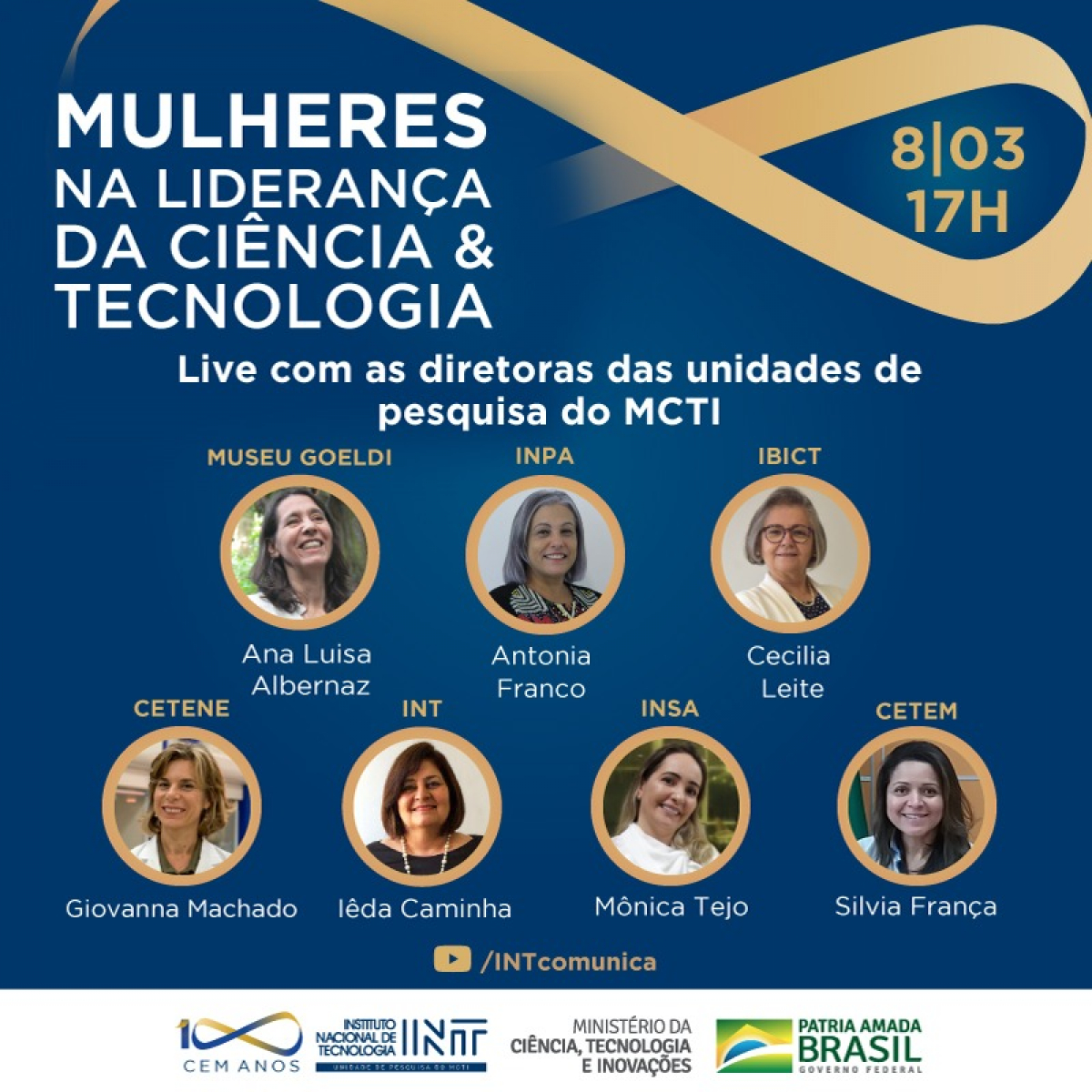 Dia Internacional da Mulher: evento reúne sete diretoras de Unidades de Pesquisa do MCTI