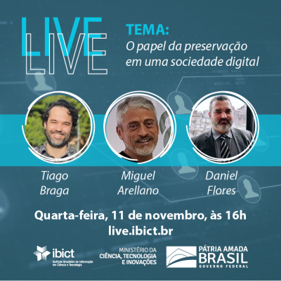 Próxima live QuartaàsQuatro discutirá o papel da preservação em uma sociedade digital