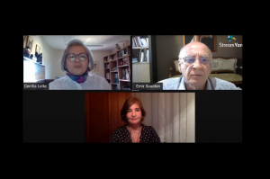 Em live, Glòria Pérez-Salmerón, Emir Suaden e Cecília Leite debateram biblioteca, leitura e gestão da informação na pós-pandemia