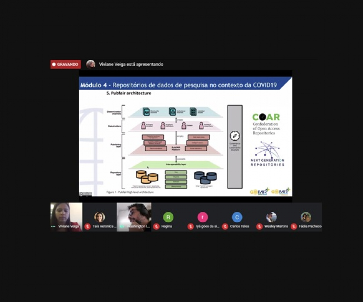 Pesquisador do Ibict ministra palestra sobre &quot;Repositórios de dados de pesquisa no contexto da COVID-19&quot;